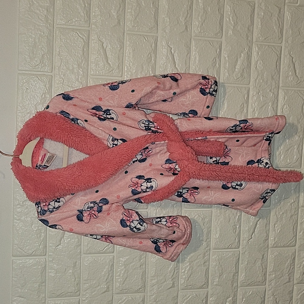 Disney Minnie Mouse Toddler 2T/3T Plush Robe